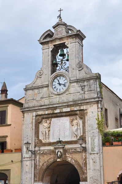 Torre del reloj. Sutri. Lazio. Italia . — Foto de Stock