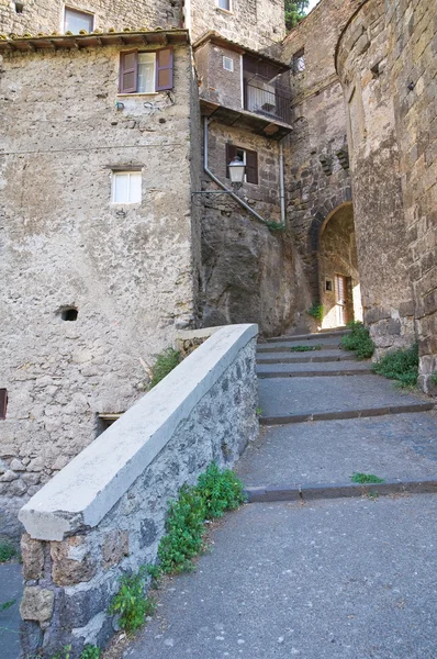 Steegje. Ronciglione. Lazio. Italië. — Stockfoto