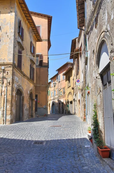 Uličky. Capranica. Lazio. Itálie. — Stock fotografie