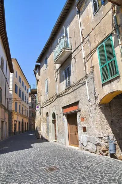 小巷。capranica。拉齐奥。意大利. — 图库照片
