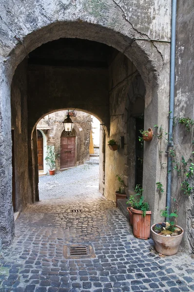 Para o beco. Ronciglione. Lazio. Itália . — Fotografia de Stock