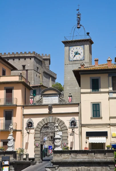 Porta romana. Soriano nel cimino. Lazio. Włochy. — Zdjęcie stockowe