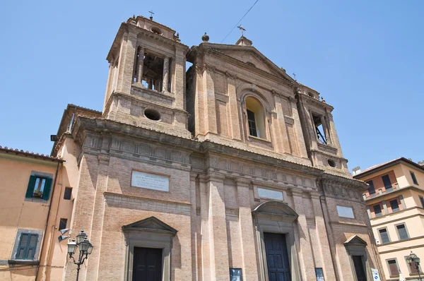 Kyrkan av st. nicola. Soriano nel cimino. Lazio. Italien. — Stockfoto