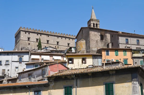 Panoramatický pohled na soriano nel cimino. Lazio. Itálie. — Stock fotografie