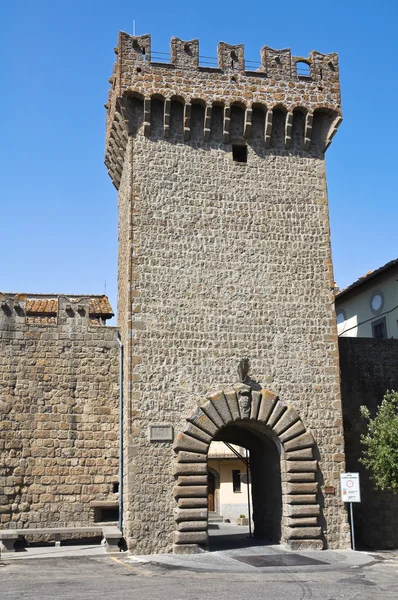 Porta romana. Vitorchiano. Lazio. Italia . — Foto de Stock