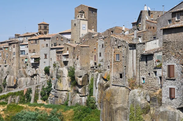 Panoramatický pohled na vitorchiano. Lazio. Itálie. — Stock fotografie