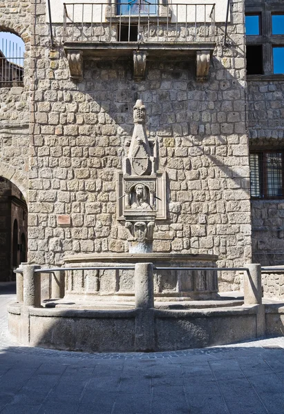 Fontana del fuso. vitorchiano. Lazio. İtalya. — Stok fotoğraf