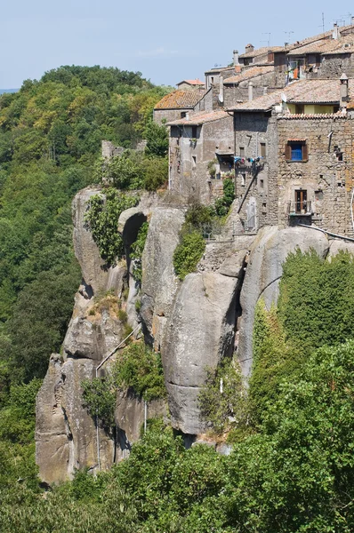 Panoramiczny widok vitorchiano. Lazio. Włochy. — Zdjęcie stockowe