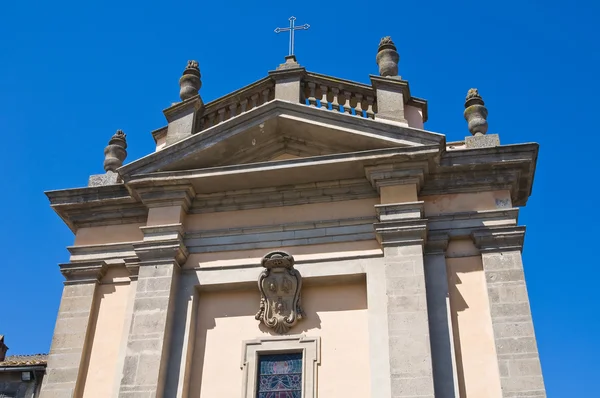 Kilise aziz Antonio azaltmak. Bagnaia. Lazio. İtalya. — Stok fotoğraf