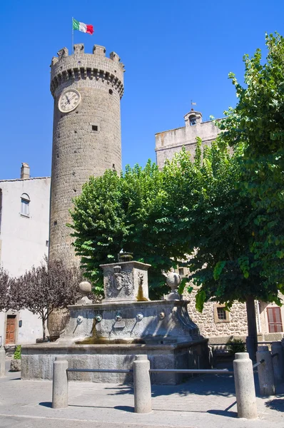 Vy över bagnaia. Lazio. Italien. — Stockfoto