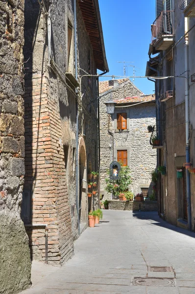 Alleyway. Bagnaia. Lazio. İtalya. — Stok fotoğraf