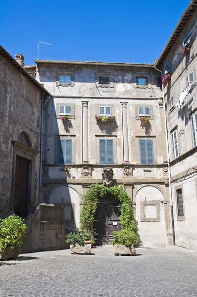 Pałac loggia. Bagnaia. Lazio. Włochy. — Zdjęcie stockowe