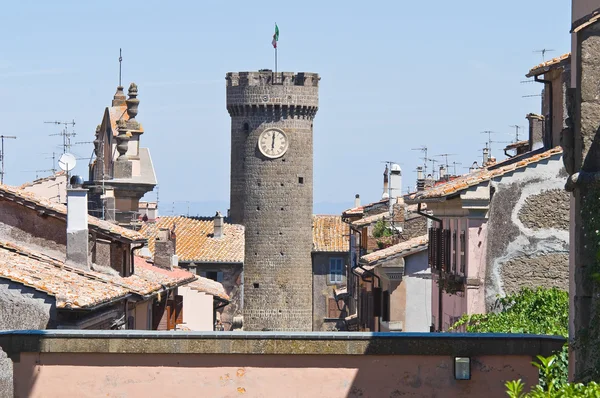 Bagnaia panoramik manzaralı. Lazio. İtalya. — Stok fotoğraf