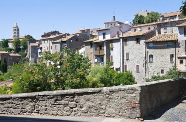 viterbo panoramik manzaralı. Lazio. İtalya.