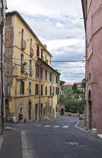 Aleja. Civita castellana. Lazio. Włochy. — Zdjęcie stockowe