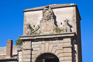 Porta faul. Viterbo. Lazio. İtalya.