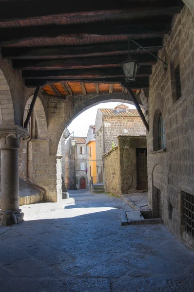 Gasse. viterbo. Latium. Italien. — Stockfoto