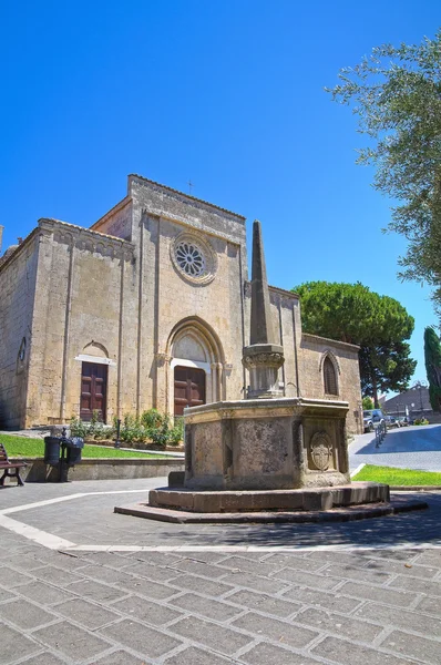 Kostel st. francesco. Tarquinia. Lazio. Itálie. — Stock fotografie