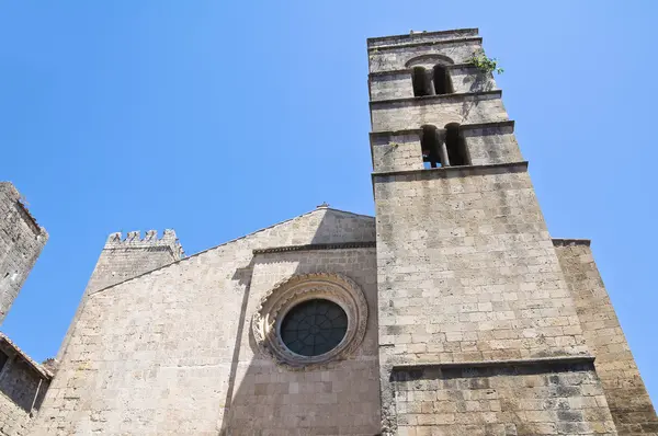 Kostel svatého pancrazio. Tarquinia. Lazio. Itálie. — Stock fotografie