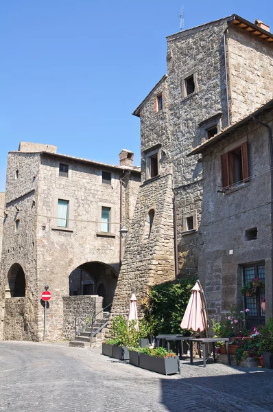 Uličky. Viterbo. Lazio. Itálie. — Stock fotografie