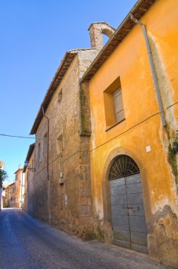 alleyway. Tuscania. Lazio. İtalya.