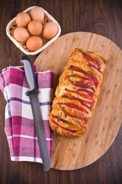 biber ve zeytinyağı somun.