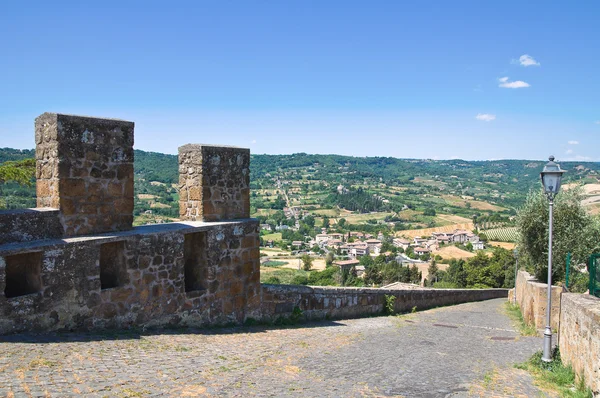 Befästa murar. Orvieto. Umbrien. Italien. — Stockfoto