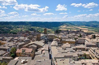 orvieto panoramik manzaralı. Umbria. İtalya.