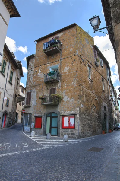 골목입니다. 오르비에 토입니다. umbria입니다. 이탈리아. — 스톡 사진