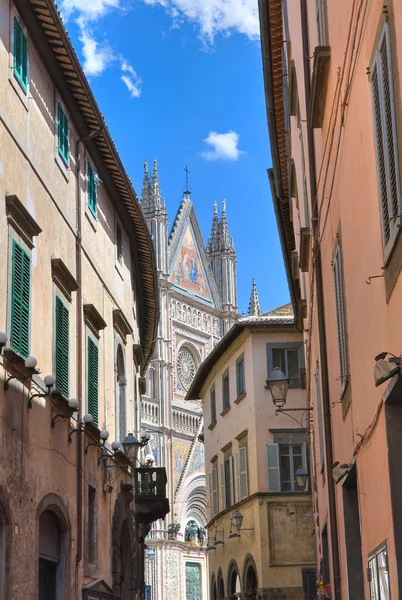 Vicolo. Orvieto. Umbria. Italia . — Foto Stock