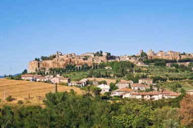 orvieto panoramik manzaralı. Umbria. İtalya.