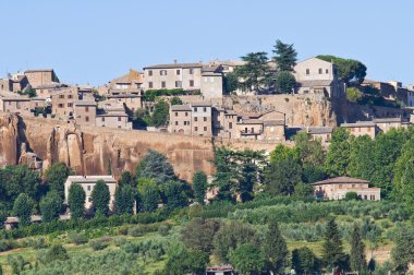 orvieto panoramik manzaralı. Umbria. İtalya.