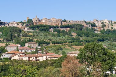 orvieto panoramik manzaralı. Umbria. İtalya.