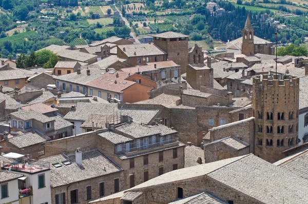 Orvieto panoráma. Umbria régió. Olaszország. — Stock Fotó