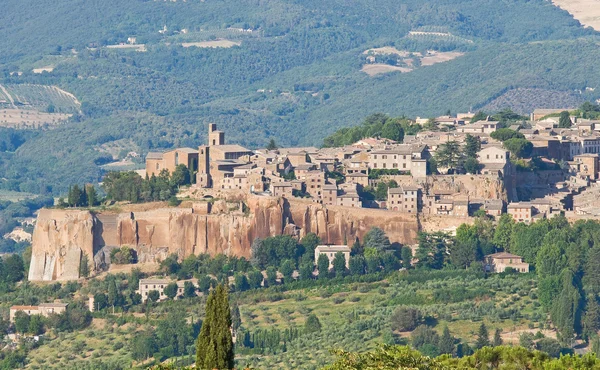 Panoramisch zicht van orvieto. Umbrië. Italië. — Stockfoto