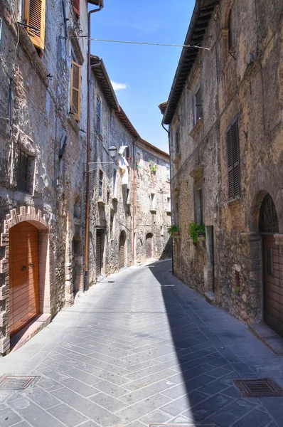 Vicolo. Narni. Umbria. Italia . — Foto Stock