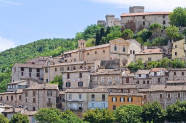 narni panoramik manzaralı. Umbria. İtalya.