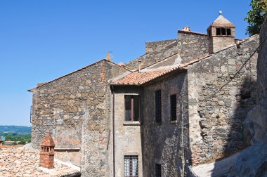 bolsena panoramik manzaralı. Lazio. İtalya.