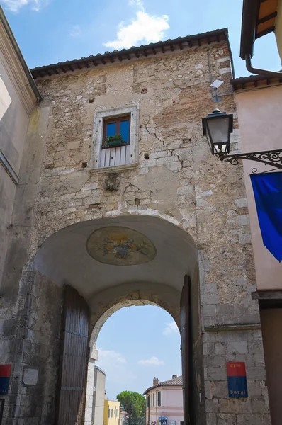 Portão romano. Amelia. Úmbria. Itália . — Fotografia de Stock