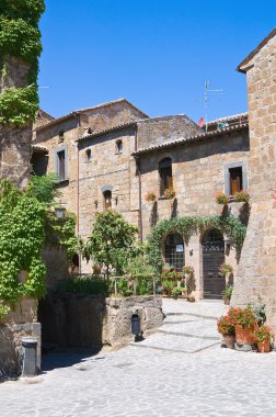alleyway. Civita di bagnoregio. Lazio. İtalya.