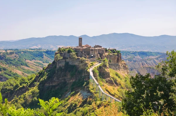 Civita di bagnoregio 的全景视图。拉齐奥。意大利. — 图库照片