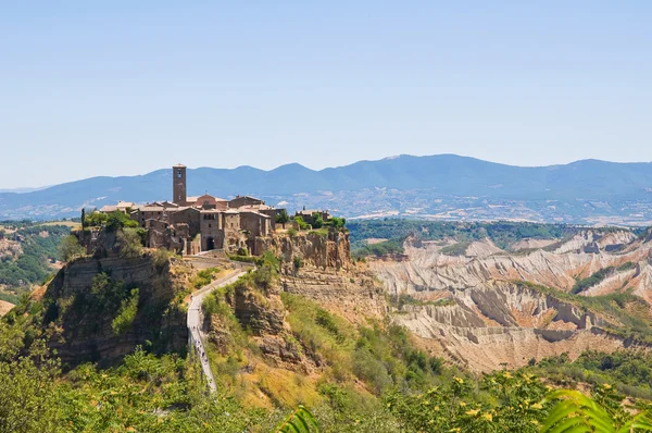 Panoramik civita di bagnoregio. Lazio. İtalya. — Stok fotoğraf