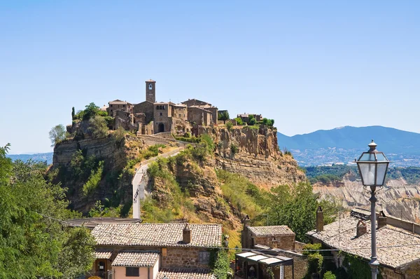 Blick auf die civita di bagnoregio. Latium. Italien. — Stockfoto