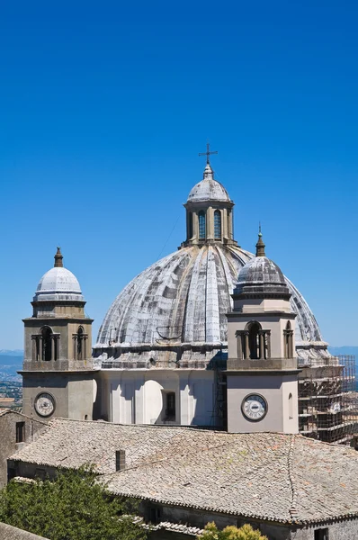 大聖堂聖マルゲリータ。モンテフィアスコーネ。ラツィオ州。イタリア. — ストック写真