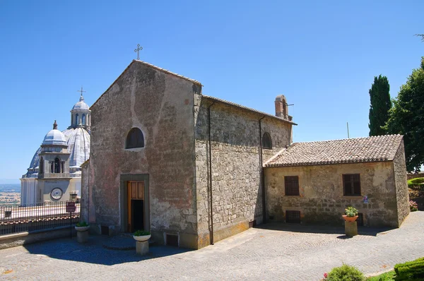 Kirken St. Maria della Neve. Montefiaskon. Lazio. Italia . – stockfoto