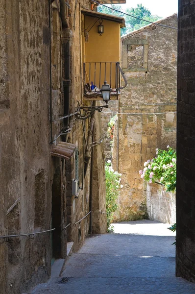 Uličky. Capranica. Lazio. Itálie. — Stock fotografie