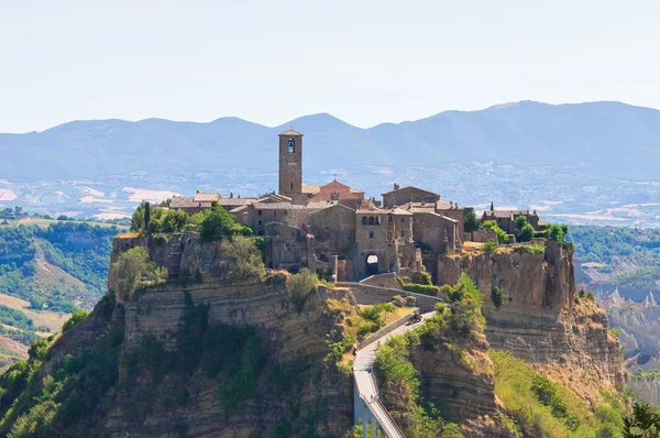 Panoramiczny widok civita di bagnoregio. Lazio. Włochy. — Zdjęcie stockowe