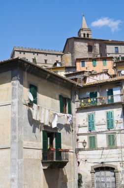 alleyway. Soriano nel cimino. Lazio. İtalya.