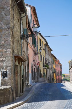 alleyway. Soriano nel cimino. Lazio. İtalya.