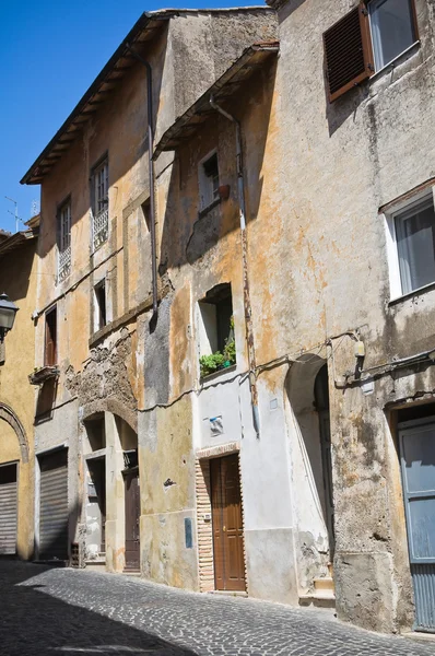 Uličky. Capranica. Lazio. Itálie. — Stock fotografie